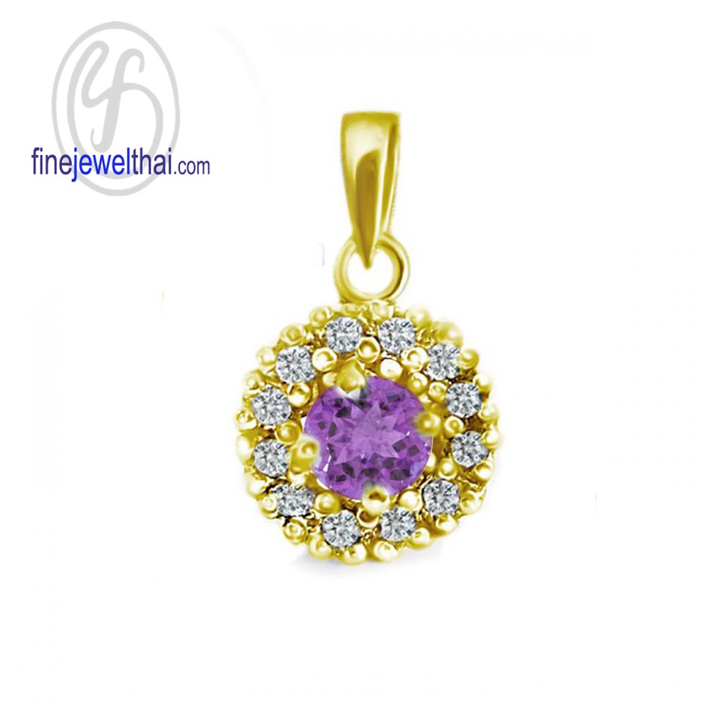 finejewelthai-จี้อะเมทิสต์-อะเมทิสต์-จี้พลอย-พลอยประจำเดือนเกิด-amethyst-pendant-birthstone-p1081amt00e