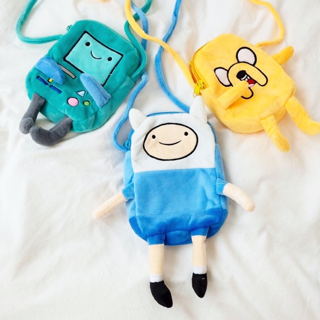 กระเป๋าสะพายข้างฟิน-เจค-บีโม่-adventure-time