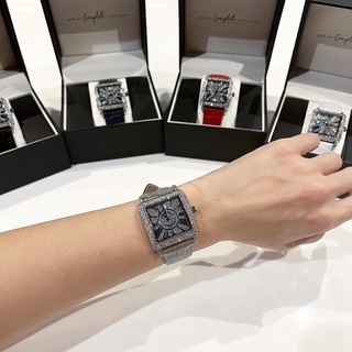 Square watch(complete.look) นาฬิกาแฟชั่นผู้หญิง นาฬิกาเซเลปใส่ นาฬิกาเพชร นาฬิกาหรูราคาเบาๆ นาฬิกาของขวัญ นานิกามินิมอล