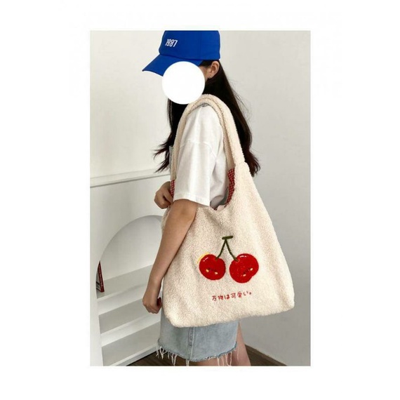 กระเป๋าใบใหญ่-กระเป๋าช้อปปิ้ง-cherry-shopping-bag