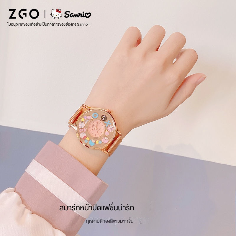 นาฟิกา-zgox-zgox-sanrio-นาฬิกาข้อมือควอตซ์แฟชั่น-กันน้ํา-หรูหรา-สําหรับผู้หญิง