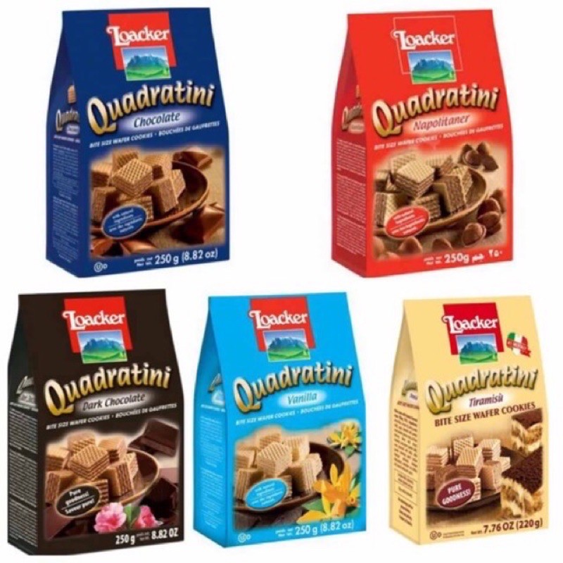 Loacker wafer ขนมเวเฟอร์ล็อกเกอร์ 250กรัม ห่อใหญ่ | Shopee Thailand