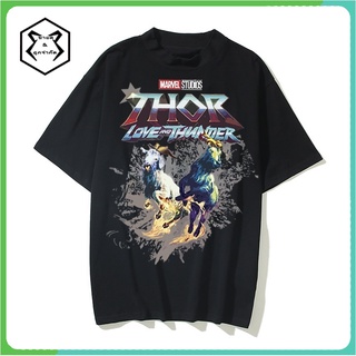 【hot sale】เสื้อยืด ขนาดใหญ่ พิมพ์ลาย Psycho Crucify Thor Love and Thunder | หินล้างทําความสะอาด | เสื้อเชิ้ต Thor | การ์