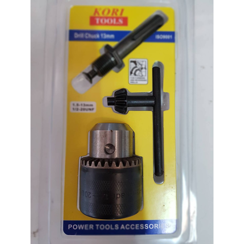 ชุดหัวสว่านต่อโรตารี่-kori-tools-ขนาด-13-mm-หัวจับดอกสว่านไฟฟ้า