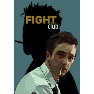 โปสเตอร์หนัง Fight Club ไฟท์ คลับ ดิบดวลดิบ โปสเตอร์ Poster รูปภาพ ภาพติดผนัง โปสเตอร์ภาพพิมพ์