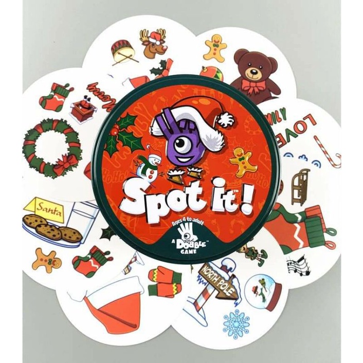 ภาพหน้าปกสินค้าบอร์ดเกม การ์ดเกมของเล่น Dobble Spot it card เกมจับคู่ เกมการ์ด ของเล่นเสริมพัฒนาการ จากร้าน coriobaby บน Shopee