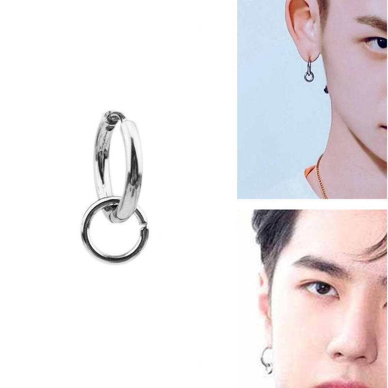 1pcs-small-circle-titanium-steel-earrings
