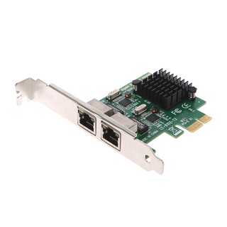 อะแดปเตอร์ Dual-Port PCI-e X 1 Gigabit Ethernet Network Card 10 / 100 / 1000mbps