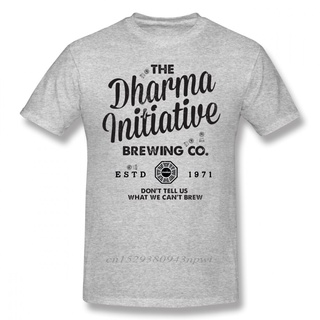 เสื้อยืดแขนสั้น ผ้าฝ้าย พิมพ์ลาย LOST Dharma Initiative Brewing พลัสไซซ์ สไตล์สตรีทS-5XL