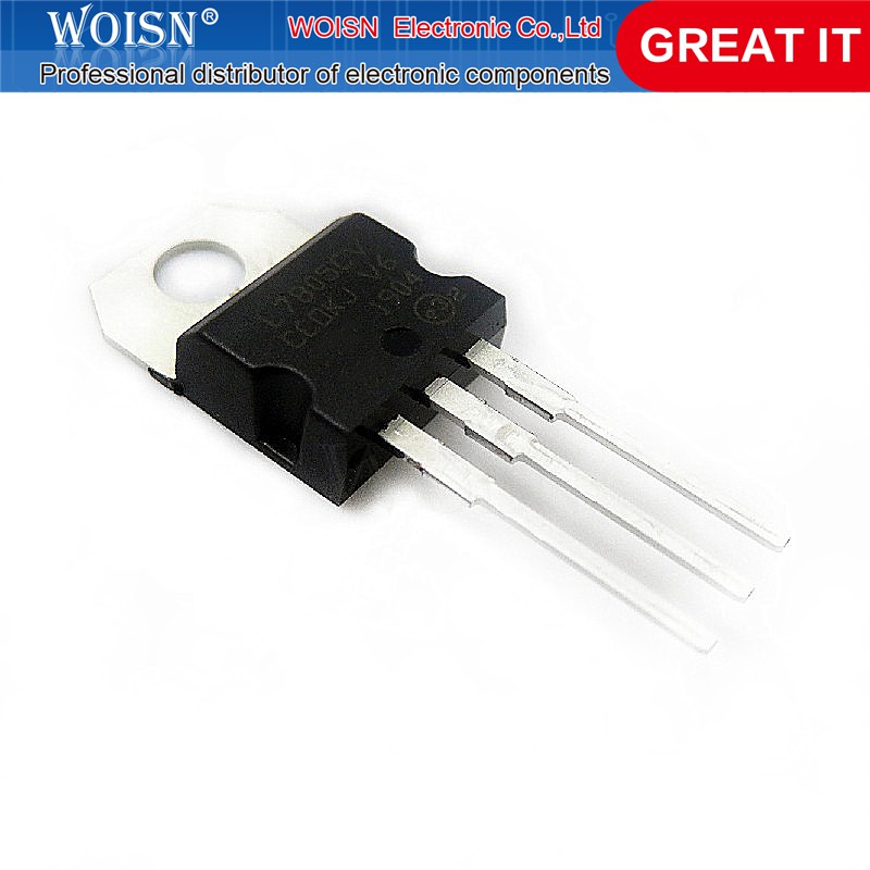 10 ชิ้น/ล็อต L7805CV L7805 7805 LM7805 KA7805 เครื่องปรับแรงดันไฟฟ้า 5V ...