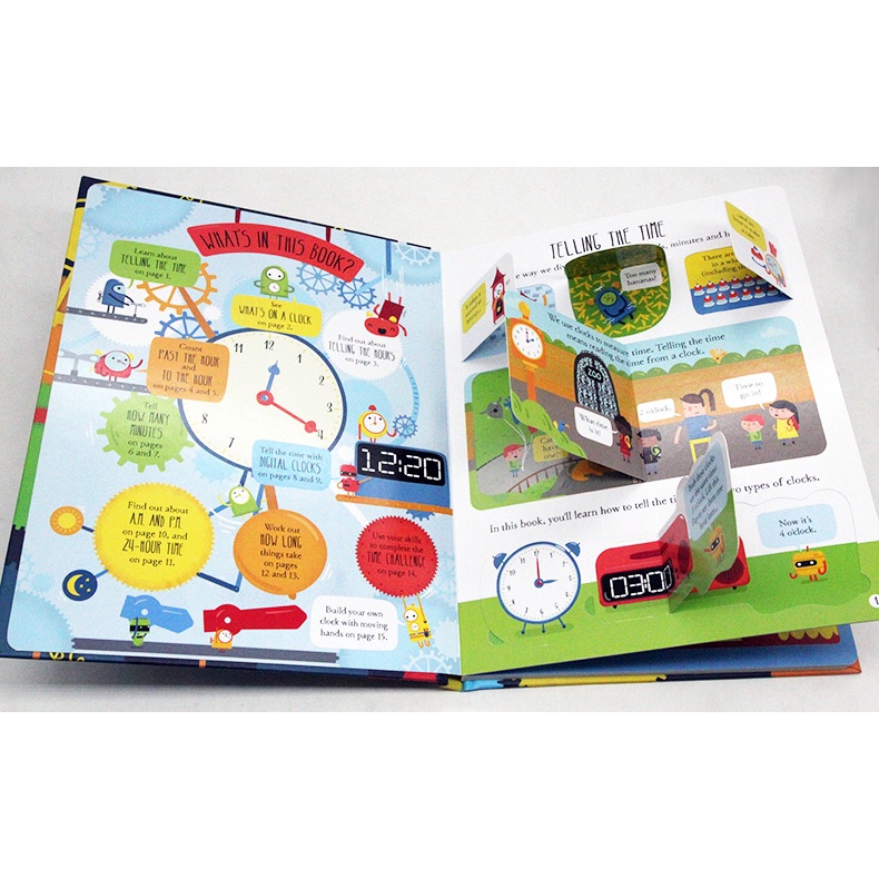 ใช้โค้ดรับcoinคืน10-ได้-พร้อมส่ง-หนังสือบอร์ดบุ๊ค-usborne-lift-the-flap-telling-the-time-clock-หนังสือเด็ก-หนังสือภาษาอังกฤษ-by-greatenglishbooks