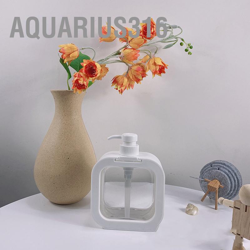 aquarius316-ขวดปั๊มโลชั่นเปล่า-แบบใส-ไร้กลิ่น-รีฟิลได้-pet-500-มล-สําหรับเดินทาง