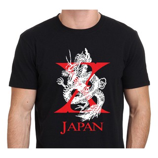 เสื้อโปโล X Japan Yoshiki Toshi เสื้อยืดชายไซส์โลโก้ผู้ชายสีดำสามารถปรับแต่งได้