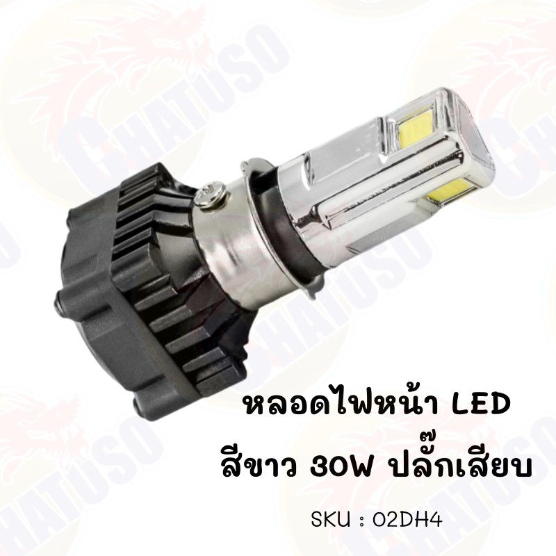 หลอดไฟหน้า-led-สีขาว-แบบ3ชิป-มีหลายแบบให้เลือก-สามารถใส่ได้หลายรุ่น