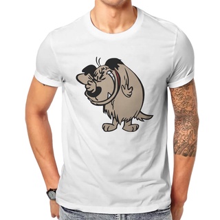 เสื้อยืดโอเวอร์ไซส์เสื้อยืดคอกลม แขนสั้น ผ้าฝ้าย พิมพ์ลายการ์ตูน Muttley สไตล์วินเทจ สําหรับผู้ชายS-4XL