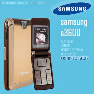 โทรศัพท์มือถือซัมซุง SAMSUNG  S3600i (สีทอง)  มือถือฝาพับ ใช้ได้ทุกเครื่อข่าย 3G/4G จอ 2.2นิ้ว โทรศัพท์ปุ่มกด ภาษาไทย