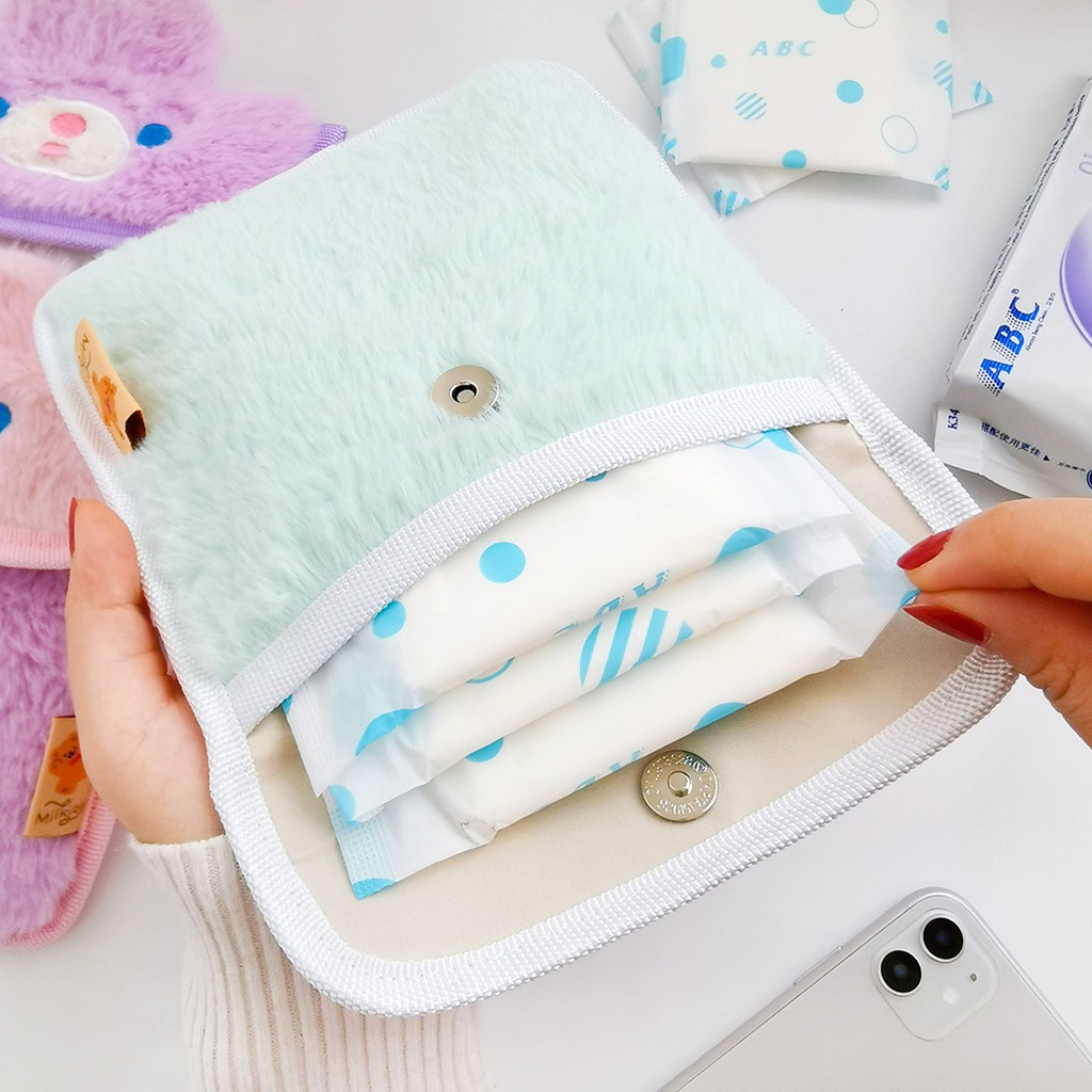พร้อมส่ง-กระเป๋า-milkjoy-กระเป๋าใส่ผ้าอนามัย-กระเป๋าใส่ของจุกจิก