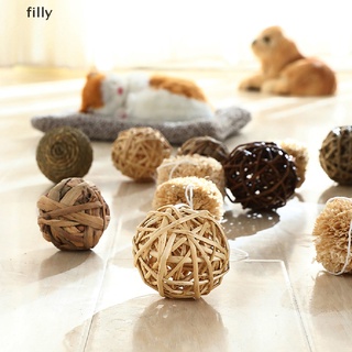 [FILLY] Pet Teeth Chew Grinding Natural Grass Ball Toys Hamster Bes For Rabbit New Hot DFG