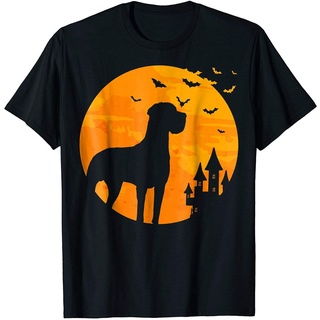 เสื้อยืดผ้าฝ้ายพิมพ์ลายคลาสสิก เสื้อยืดแขนสั้น พิมพ์ลาย Great Dane น่ากลัว เหมาะกับวันฮาโลวีน จัดส่งที่รวดเร็ว