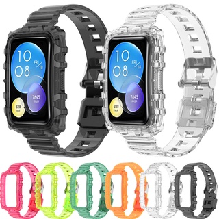 ภาพหน้าปกสินค้าสําหรับ huawei watch fit 2 Fit2 สายซิลิโคน สายนาฬิกา Glacier สายใส สร้อยข้อมือ correa สําหรับ huawei watch fit /fit ใหม่ ที่เกี่ยวข้อง