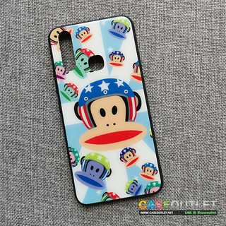 เคส Vivo Y17 | Y12 | Y11 หลังกระจก ขอบยาง สกรีนลายการ์ตูน Paul Frank พอล แฟรงค์