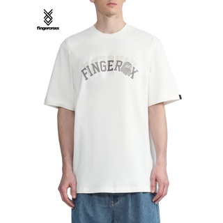 [S-5XL] Fingercroxx เสื้อยืดแขนสั้น พิมพ์ลายตัวอักษร แฟชั่นฤดูใบไม้ผลิ ฤดูร้อน สําหรับผู้ชาย