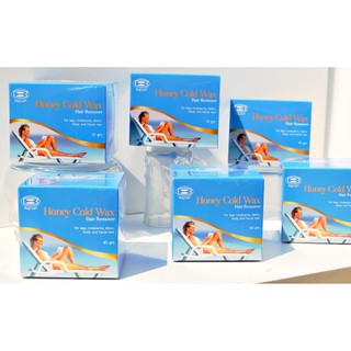 Bodycarehoneycoldwaxแว็กซ์เย็นกำจัดขน ขนาด70g.จำนวนุ6กระปุก(มีอุปกรณ์ครบในกล่อง)