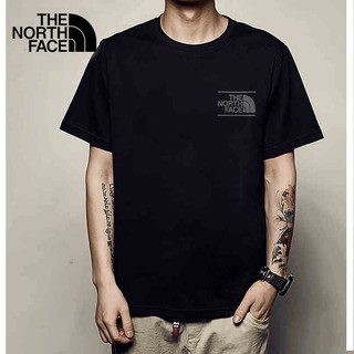 เสื้อยืดอินเทรนด์ผู้ชายอินเทรนด์ผู้หญิงTHE NORTH FACE เสื้อยืดลําลองสําหรับผู้ชายผู้หญิงแขนสั้นเหมาะกับการเล่นกีฬา 4 Nfo