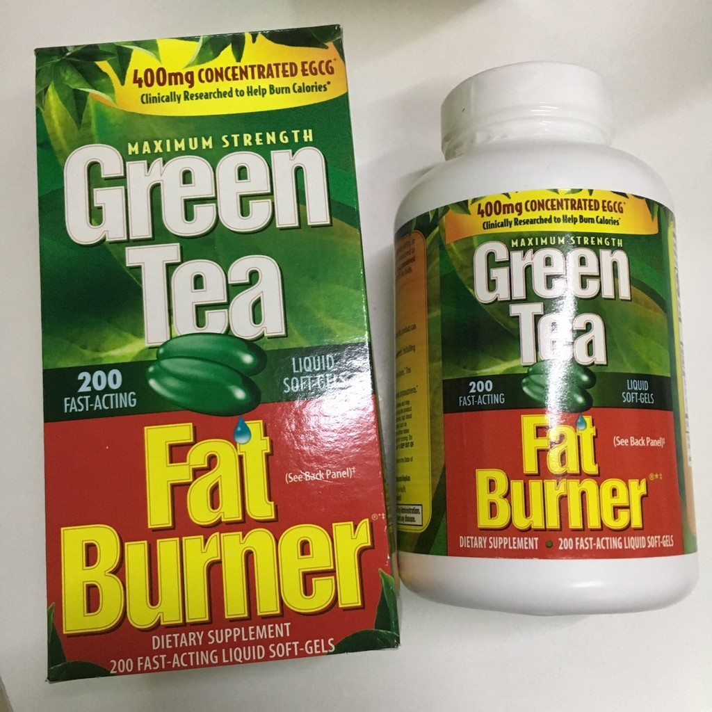 ภาพสินค้าของแท้ 100% Green Tea Fat Burner 400mg Concentrate EGCG กรีนที แฟต เบิร์น (200 Softgel) จากร้าน bestskinchoice บน Shopee ภาพที่ 3