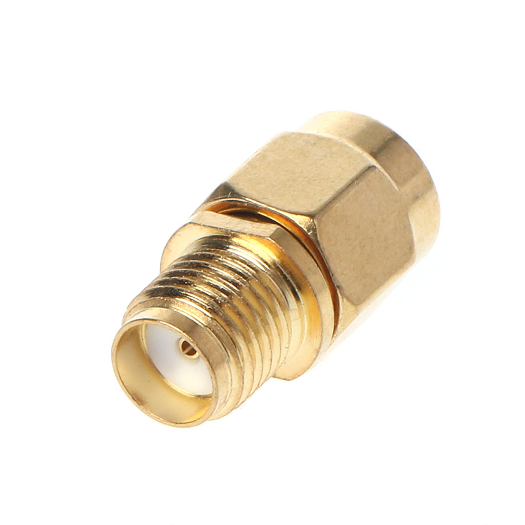 ภาพหน้าปกสินค้าRP-SMA Male Plug To SMA Female Jack Straight RF Coaxial Connector Converter