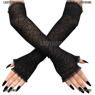ภาพหน้าปกสินค้า【Ladyhome】ถุงมือแฟนซี แขนเว็บสไปเดอร์ สําหรับแต่งกายฮาโลวีน ที่เกี่ยวข้อง
