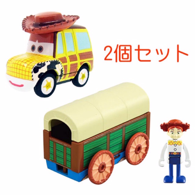 แท้-100-จากญี่ปุ่น-โมเดล-ดิสนีย์-ทอยสตอรี่-รถเจสซี่และแอนดี้-takara-tomy-disney-toy-story-jesse-amp-andy-tomica-motors