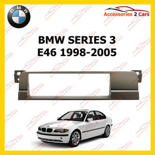 กรอบหน้าวิทยุ BMW SERIES 3 E46 (1 DIN) ปี1998-2005รหัสNV-BM-007