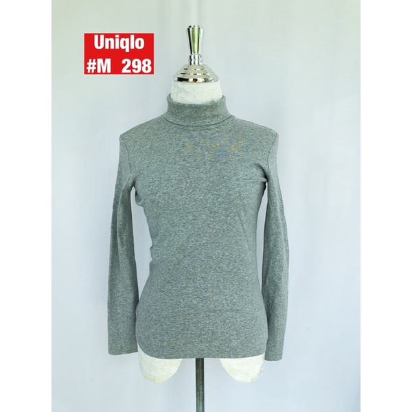 เสื้อคอเต่าแขนยาว-uniqlo-size-m-เสื้อคอเต่าสีพื้น-เสื้อคอเต่า-สเวตเตอร์