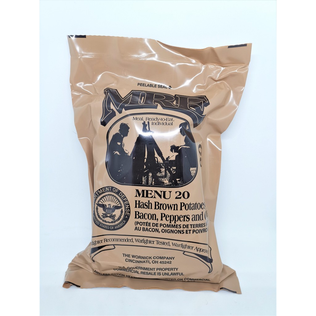 +พร้อมส่ง+ MRE USA Case B มีให้เลือก MENU 1324 อาหารฉุกเฉินทหารกองทัพสหรัฐอเมริกา Meal Ready to