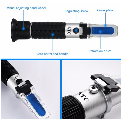 เครื่องมือวัดค่าความเค็ม-กล้องส่องวัดความเค็ม-refractometer-salinity-0-100-วัดค่าความเค็ม-ในน้ำ-ในอาหารได้