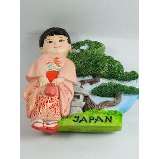 แม่เหล็กติดตู้เย็นนานาชาติสามมิติ รูปทิวทัศน์ประเทศญี่ปุ่น 3D fridge magnet Japan