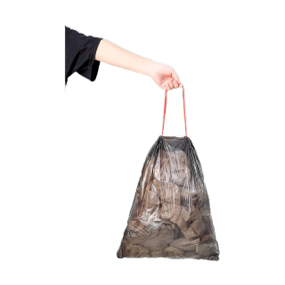 โปรโมชั่น : VINIMALL ถุงขยะสีดำ ถุงขยะอเนกประสงค์แบบม้วนมีหูรูด เนื้อเหนียว E4 ขนาด 45x50 ซม. ราคาถูก