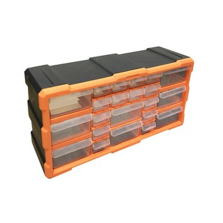 กล่องเครื่องมือช่าง กล่องเก็บอุปกรณ์ MATALL 22 ช่อง สีส้ม-ดำ กล่องเครื่องมือ เครื่องมือช่าง ฮาร์ดแวร์ EQUIPMENT STORAGE