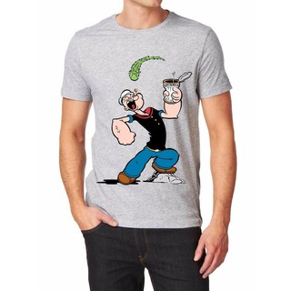 เสื้อยืดสวยๆเสื้อยืดลายกราฟฟิก Popeye The Sailor Man S-5XL