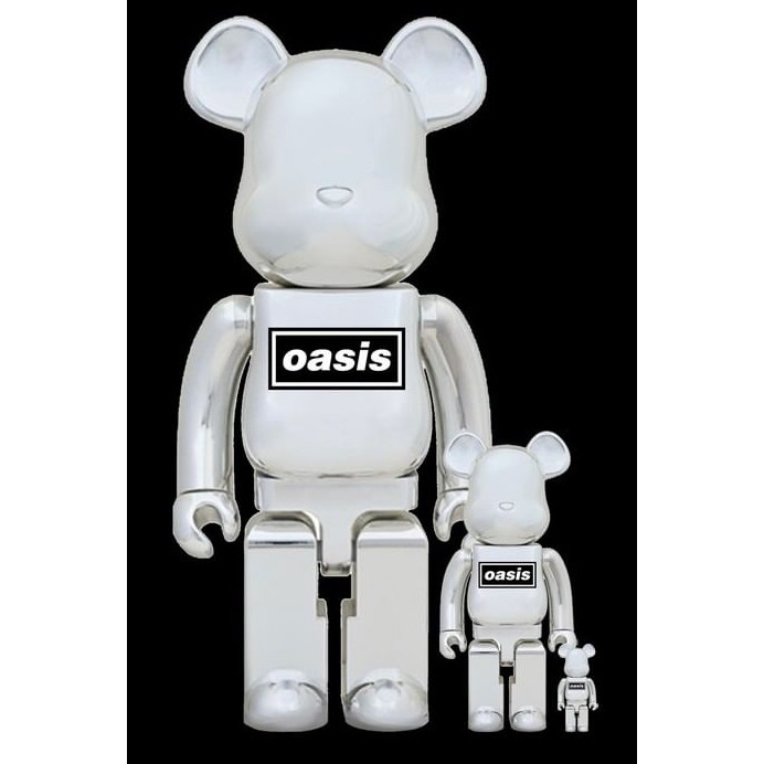 Be@rbrick Oasis White Chrome 1000%, 400% & 100% | Shopee