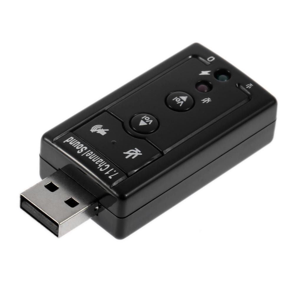 ภาพสินค้าUSB 2.0 3D Virtual 12Mbps External 7.1 Channel Audio Sound Card Adapter จากร้าน fmol. บน Shopee ภาพที่ 3