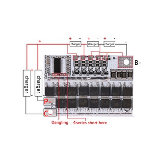 บอร์ดวงจรไฟฟ้าอุปกรณ์ 12 V 100 A 4 S Bms Li - Ion Lifepo 4 Life Lmo