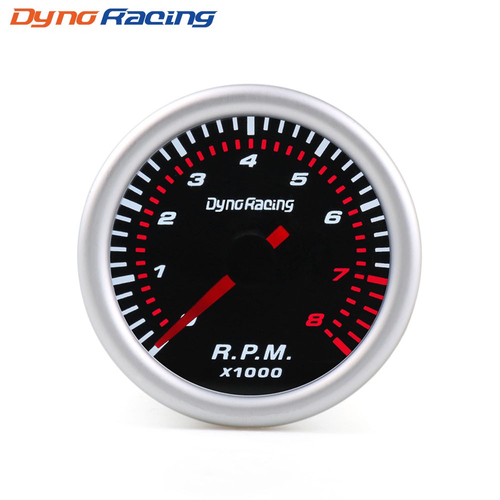 2นิ้ว-52มิลลิเมตร-เครื่องวัดรอบสากล-0-8000-rpm-เกจวัดรถยนต์-car-tachometer