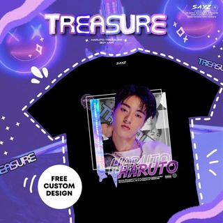 เสื้อยืดสีดำอินเทรนด์(+ Freebies) เสื้อยืด พิมพ์ลาย HARUTO TRERE | Watanabe HARUTO | เสื้อยืด Teume | เสื้อยืด พิมพ์ลาย