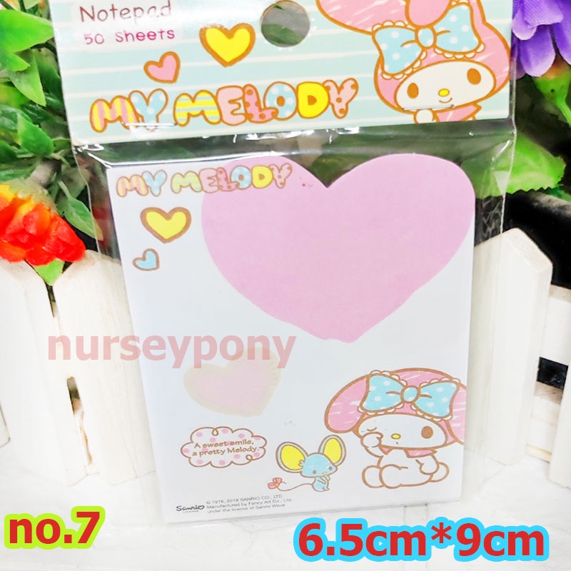 ภาพสินค้ากระดาษโน้ต Sanrio mymelody,marie,doraemon,kuromi,sugarbunny,pooh,kuma,kero ลิขสิทธิ์แท้ จากร้าน nurseychakriya บน Shopee ภาพที่ 5