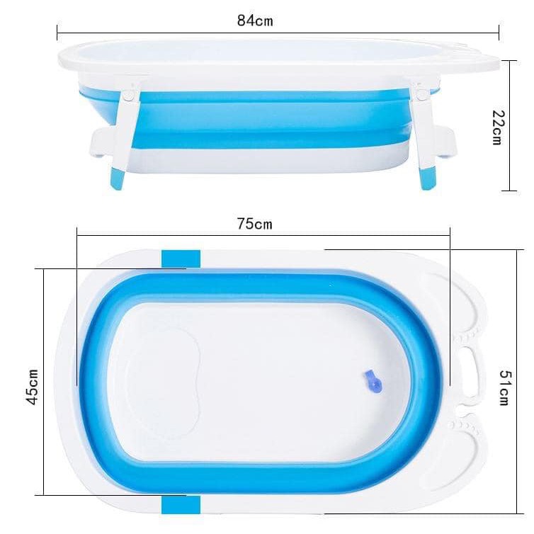 อ่างอาบน้ำเด็ก-อ่างอาบน้ำเด็กพับได้-อ่างอาบน้ำเด็กมีจุกปล่อยน้ำ-กันลื่น-อ่างอาบน้ำ