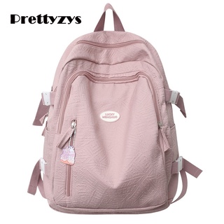 Backpack Prettyzys 2022 Korean School backpack Large capacity 14 inch Bagpack For Teenage Girl