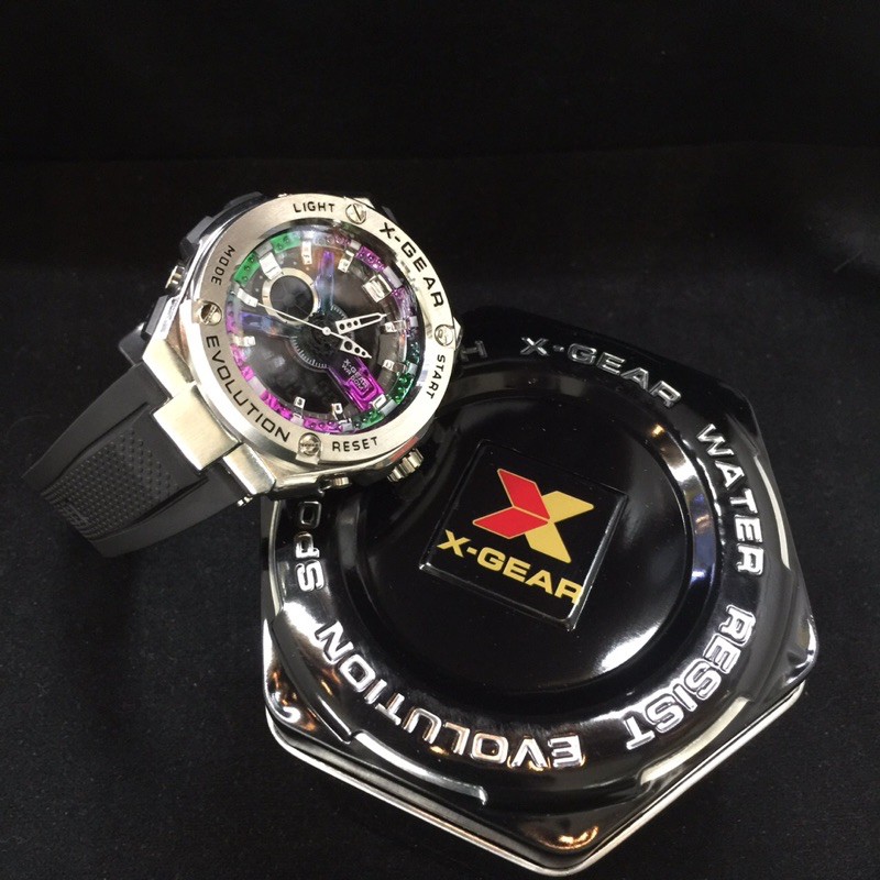 ภาพหน้าปกสินค้านาฬิกาข้อมือชายX-GEAR เครื่องญี่ปุ่น ตัวเรือนสแตนเลสเคลือบ2ไมครอนสายซิลิโคนอย่างดี ระบบQuartz hybrid digital analog จากร้าน angel_pig6395 บน Shopee