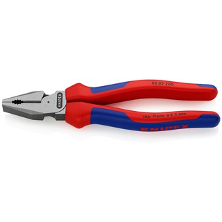 KNIPEX High Leverage Combination Pliers - 200 mm คีมอเนกประสงค์แบบแรงงัดสูง 200 มม. รุ่น 0202200